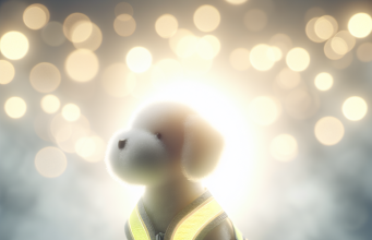 Sécurisez vos promenades nocturnes avec un gilet réfléchissant fluo pour votre chien