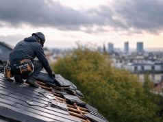 Intervention rapide d’un couvreur à Boulogne-Billancourt après une tempête dévastatrice