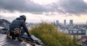 Intervention rapide d’un couvreur à Boulogne-Billancourt après une tempête dévastatrice